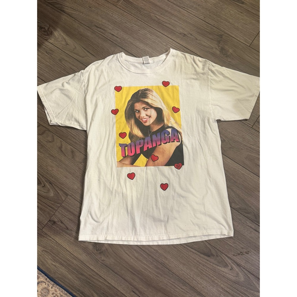 Boy Meets World Topanga Lawrence Graphic T-Shirt White Men's Large Y2K 90s Style